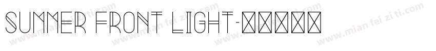 summer front light字体转换